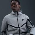 Giacca da uomo Nike Tech Windrunner Full Zip cave dark grey heather/black 5