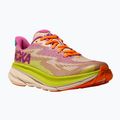 HOKA Clifton 9 scarpe da corsa fucsia/vaniglia per bambini 8