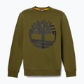 Felpa uomo Timberland Tree Logo girocollo oliva scuro 5