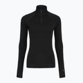 Felpa termica da donna Smartwool Classic Thermal Merino Base Layer 1/4 Zip Boxed nera