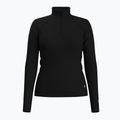 Felpa termica da donna Smartwool Classic Thermal Merino Base Layer 1/4 Zip Boxed nera