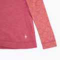 Felpa termica da donna Smartwool Classic Thermal Merino Base Layer 1/4 Zip Boxed garden pink digi snow 5
