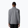 Felpa da uomo The North Face 100 Glacier 1/4 Zip grigio erica medio 3