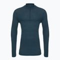 Felpa Smartwool Intraknit Thermal Merino Base Layer 1/4 Zip da uomo, blu twilight 3