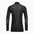 Smartwool Intraknit Thermal Merino Base Layer Uomo 1/4 Zip nero/bianco felpa termica 2