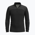 Smartwool Intraknit Thermal Merino Base Layer Uomo 1/4 Zip nero/bianco felpa termica