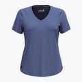 Maglia trekking donna Smartwool Active Ultralite collo a V blu notte 3