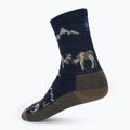 Calzini Smartwool Everyday Horns Clash Crew, colore blu intenso 2