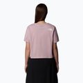 Maglietta da donna The North Face Simple Dome Cropped Slim Tee rosa metallizzato 3