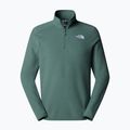 Felpa da uomo The North Face 100 Glacier 1/4 Zip verde anatra medio