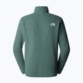 Felpa da uomo The North Face 100 Glacier 1/4 Zip verde anatra medio 2