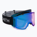 Maschera da sci Smith Squad XL black/chromapop everyday blue mirror/storm blue sensor mirror