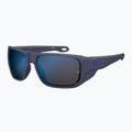 Occhiali da sole da uomo Under Armour Attack MD S3 blu metallizzato/blu multistrato oleofobico 2