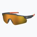 Occhiali da sole per bambini Under Armour Levelup Jr S3 grigio metallizzato/oro specchiato 2