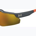 Occhiali da sole per bambini Under Armour Levelup Jr S3 grigio metallizzato/oro specchiato 7