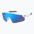 Occhiali da sole per bambini Under Armour Levelup Jr S3 bianco opaco blu/blu multistrato 2