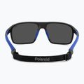 Polaroid PLD 7058/S nero opaco blu/specchio blu polarizzato hc da uomo 5