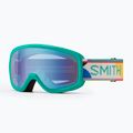 Maschera da sci Smith Snowday Jr jade formations/blue sensor mirror 5