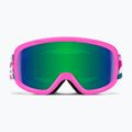 Maschera da sci Smith Snowday Jr vivid pink hearts/green sol-x mirror 2