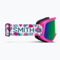 Maschera da sci Smith Snowday Jr vivid pink hearts/green sol-x mirror 4