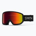 Maschera da sci Smith Transfer black/red sol-x mirror