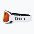 Maschera da sci Smith Transfer white/red sol-x mirror 4