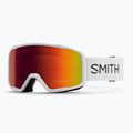 Maschera da sci Smith Tribute white/red sol-x mirror