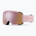 Maschere da sci Smith Squad carnation/chrp everyday rose gold mirror/clear
