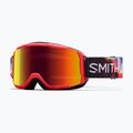 Maschera da sci junior Smith Daredevil Jr patrol mixed signals/red sol-x mirror 5