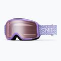 Maschera da sci per bambini Smith Daredevil S2 light lavender dot clouds/ignitor mirror antifog