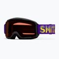 Maschera da sci per bambini Smith Daredevil S1 black donuts/blue sensor mirror antifog