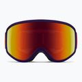 Maschera da sci per bambini Smith Reason OTG S3 deep plum gradient/red solx mirror antifog 2