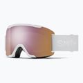 Maschera da sci Smith Squad S2 white vapor/chromapop everyday rose gold mirror