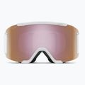 Maschera da sci Smith Squad S2 white vapor/chromapop everyday rose gold mirror 2