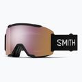 Maschera da sci Smith Squad S2 black/chromapop everyday rose gold mirror