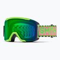 Maschera da sci Smith Squad S2 slime static shag/chromapop everyday green mirror