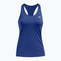 Canotta Under Armour HeatGear Armour Racer tech blu/bianco da donna per l'allenamento 3