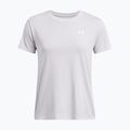 Maglietta da allenamento Under Armour Tech Textured halo grigio/bianco da donna 4