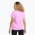 Maglietta da allenamento Under Armour Tech Riddle da donna, rosa/bianco stellare 2