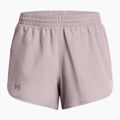 Pantaloncini da corsa Under Armour Fly By 3" donna grigio tetra/grigio tetra/riflettente