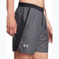 Pantaloncini da corsa Under Armour Launch 7" Heather nero/nero/riflettente da uomo 4