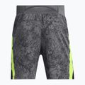 Pantaloncini da corsa Under Armour Launch Pro 7" stampati da uomo, color castlerock/verde morfologia/riflettenti 2