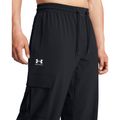 Pantaloni Under Armour Vibe Woven Cargo da uomo, nero/bianco 4