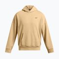 Felpa da uomo Under Armour Icon HWT Fleece Wash OS con cappuccio cammello/bianco 5