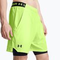 Pantaloncini da allenamento Under Armour da uomo Vanish Woven 2in1 Sts morph verde / blavk / nero 4