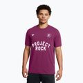 Maglia training da uomo Under Armour Project Rock Badge Of Honor purple