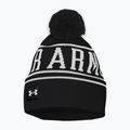 Berretto invernale Under Armour da uomo Halftime Pom Beanie nero/bianco/bianco 3