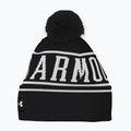 Berretto invernale Under Armour da uomo Halftime Pom Beanie nero/bianco/bianco 4