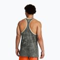 Canotta da allenamento Under Armour Project Rock Racer verde argilla/silt da uomo 2