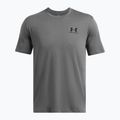 Maglietta Under Armour Sportstyle da uomo per il petto sinistro, color castoro/nero 3